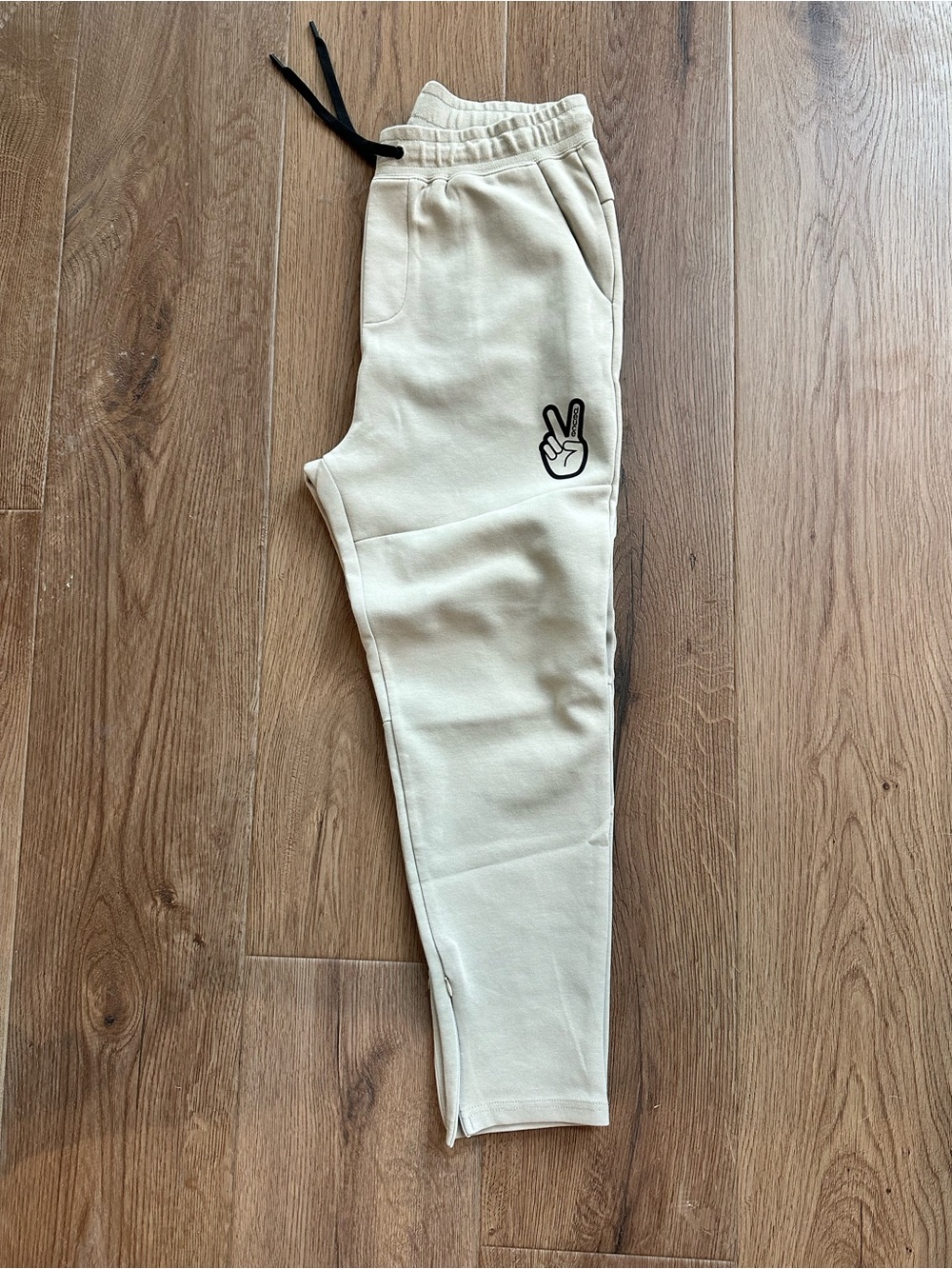 Deuce Men’s Neutral Beige Jogger Pants Size Large